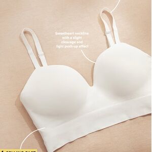 TrueKind Supportive Comfort Wireless White Shaping Bras (2) 3X